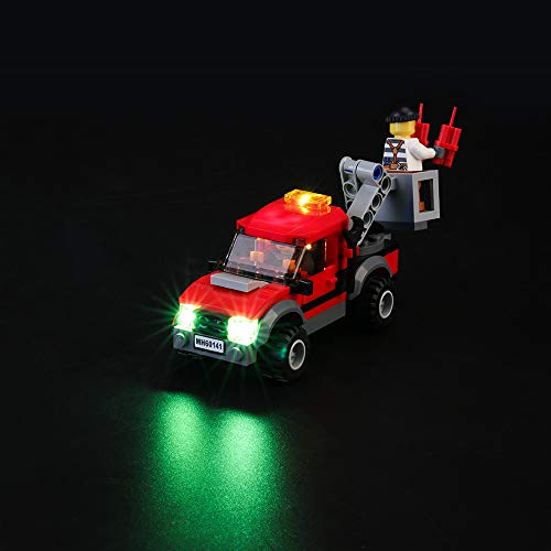 BRIKSMAX Kit de Iluminación Led para Lego City Comisaría de policía, Compatible con Ladrillos de Construcción Lego Modelo 60141, Juego de Legos no Incluido