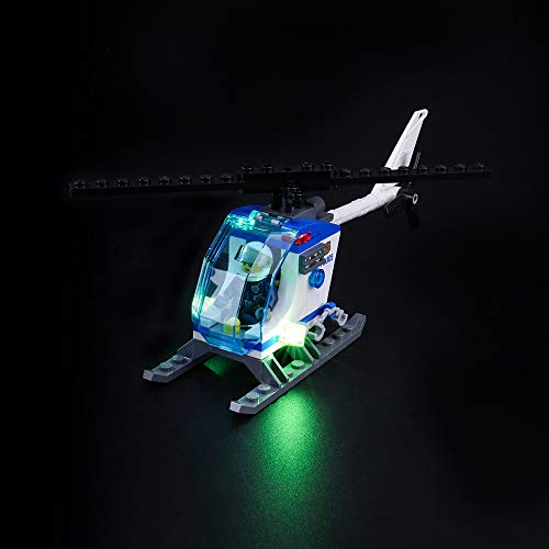 BRIKSMAX Kit de Iluminación Led para Lego City Comisaría de policía, Compatible con Ladrillos de Construcción Lego Modelo 60141, Juego de Legos no Incluido