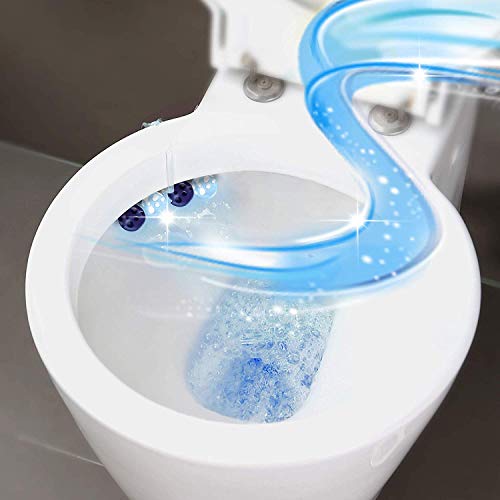 Bris Blue Fresh Power Limpiador WC - Limpiador para Inodoro, Piedra Fresca, Antical, Antisuciedad, Extrafresco, Pack de Ahorro, 10x55g