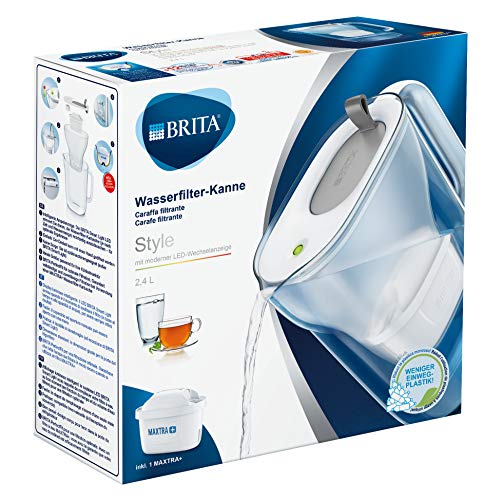 BRITA Style Jarra filtrante de plástico, Gris, 26,5 x 11 x 27,5 cm, plástico, Grafito, Sans offre spéciale