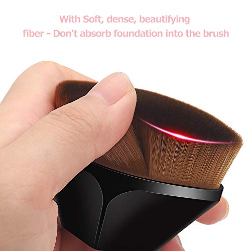 Brocha de Maquillaje, Brocha de Base Brocha Líquida con Cerdas Densas Sintéticas para Mezclar Líquido, Crema, Corrector Premium