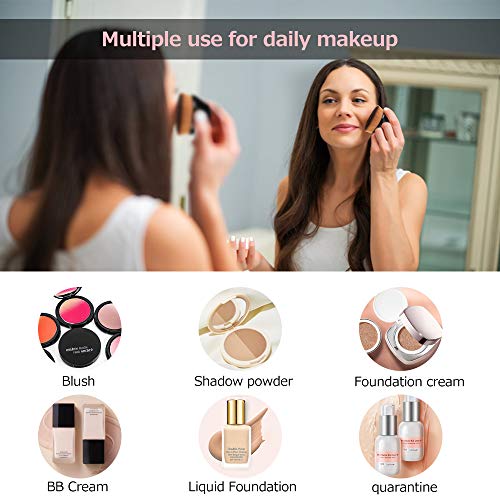 Brocha de Maquillaje, Brocha de Base Brocha Líquida con Cerdas Densas Sintéticas para Mezclar Líquido, Crema, Corrector Premium