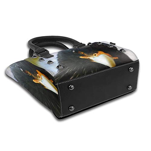BROWCIN Cabeza de curioso aspecto adulto caracara estriada Phalcoboenus australis Desmontable Moda Tendencia Bolso de las señoras Bolso de hombro