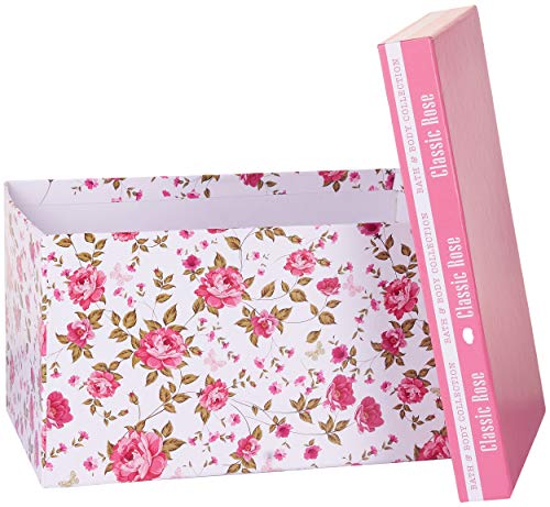 BRUBAKER Cosmetics Set de Baño y Ducha"Classic Rose" - Fragancia de Rosas - Set de Regalo de Belleza 13 piezas en Caja de Regalo Vintage