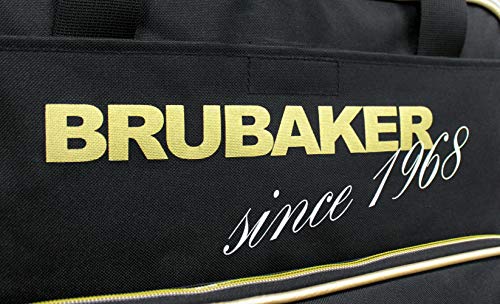 BRUBAKER 'Grenoble' - Bolsa de Deporte - Mochila para Botas de esquí + Casco + Accesorios - Color Negro/Dorado