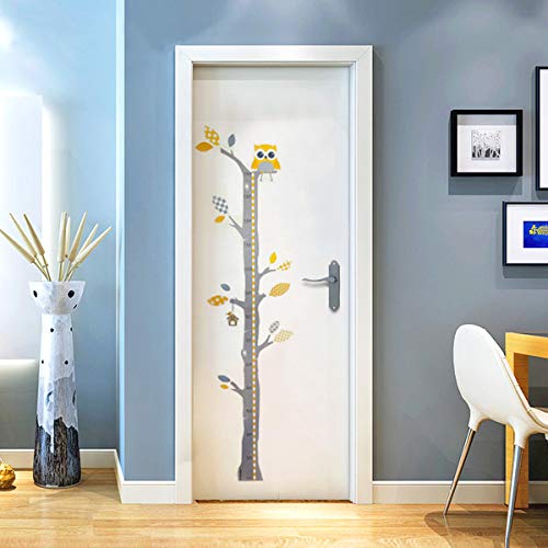 Brunoko vinilos infantiles para habitacion bebe - pegatina medidor de niños para pared - vinilo decorativo medidor infantil pared - vinilo para bebe de árbol Diseñado en España