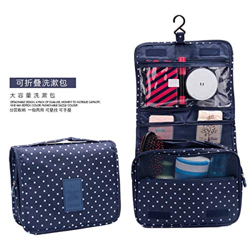 BryTravel Bolsa de Maquillaje portátil con múltiples Compartimento Estrella Azul Marino Normal