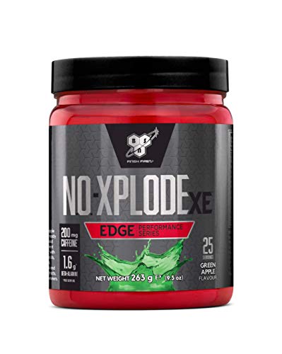 BSN Suplemento Dietético en Polvo "NO Xplode XE Edge Pre-Entreno", Sabor de Manzana Verde - 263 g