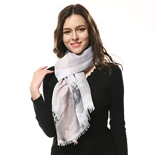 Bufanda para Damas Grandes algodón Guccce Estampado de Flores borlas Chal Elegante Cuatro Estaciones de Medidas de Aire Acondicionado Multifuncional Protector Solar, (Color : Multi-Colored)