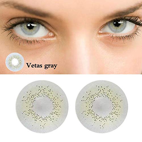 Bulary Lentes de contacto naturales 2 piezas Lentes de color anuales Lentes de contacto de moda