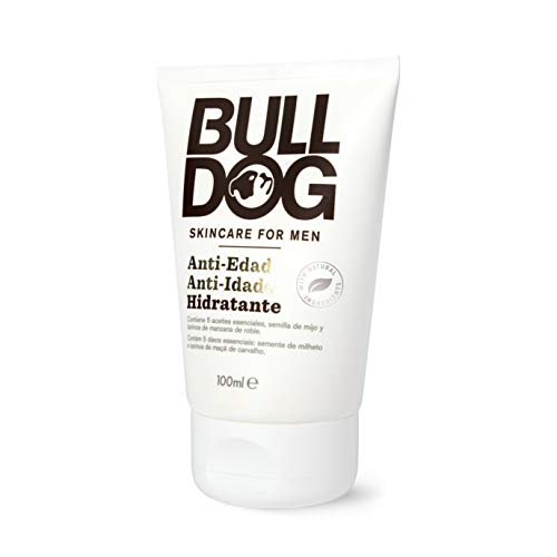 Bulldog Cuidado Facial para Hombres - Pack Duo Cuidado Facial Anti-Edad , Crema Hidratante Anti-Edad 100 ml + Roll On Contorno de Ojos 15 ml