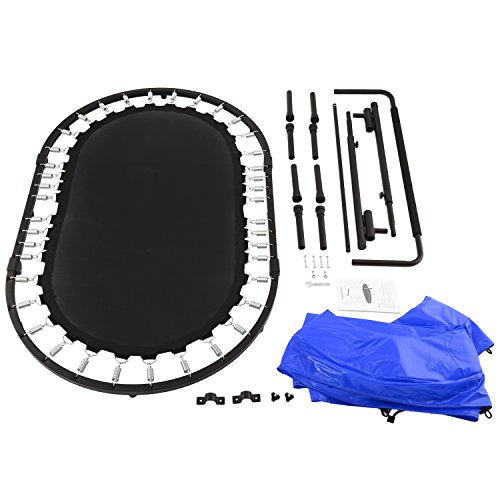 Bunao Trampolín Fitness con Mango Regulable – Cama Elástica para Adultos, Unisex 143 cm (Trampolines de interior3)