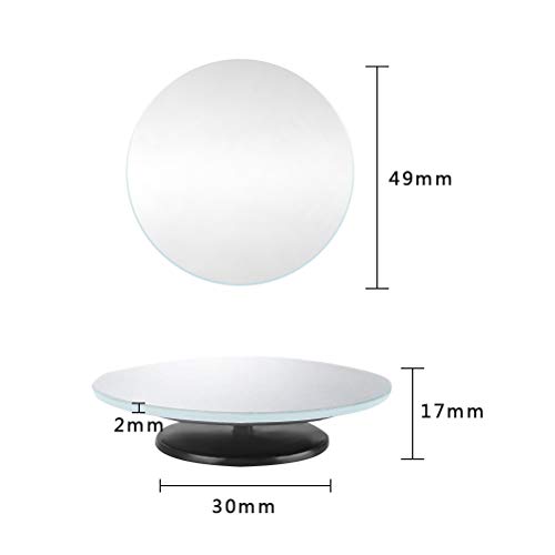 BUYGOO 2 Pcs Espejo de Punto Ciego Giratorio de 360 ° para Ala de Coche Espejo de Punto Ciego Convexo de Gran Angular Ajustable para Automóviles, SUV, Furgonetas, Camiones, Motocicletas