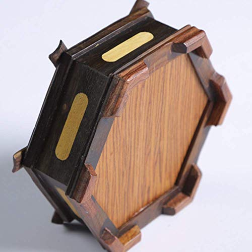 BXU-BG - Cenicero de madera retro para cigarrillos, tabaco, caja de tabaco para decoración del hogar