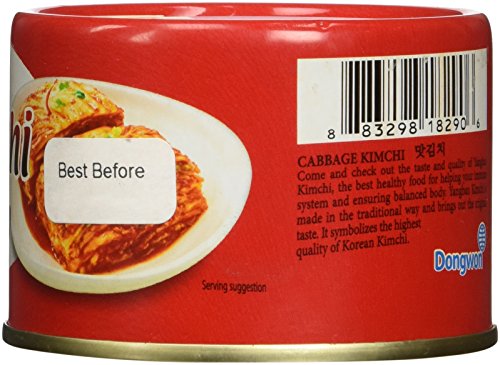 Cabbage Kimchi in can(Tasteful Kimchi) 5.6 Ounce