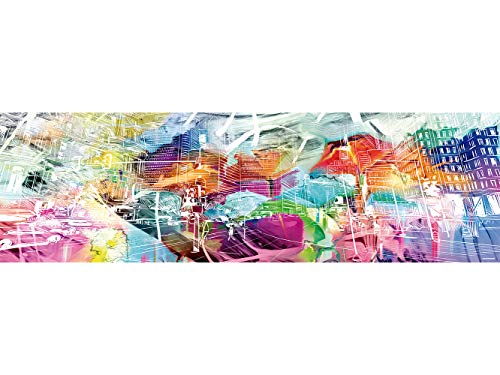 Cabecero Cama PVC Impresión Digital | Ciudad Colorida 150 x 60 cm | Cabecero Original y Económico