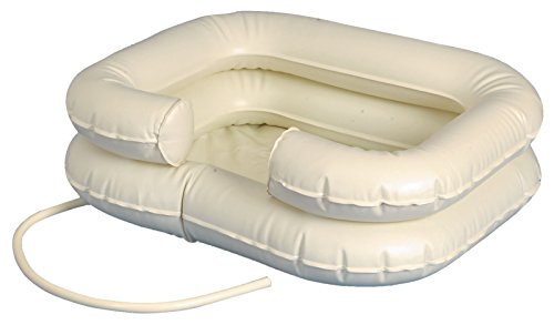 Cabeza lavabo móvil pelo Lavado Platillos móvil hinchable 1 pieza con manguera de lavado de bañera Original Tiga Med Calidad