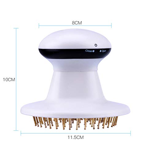 Cabeza Masajeador Eléctrico,Cuero Cabelludo Infrarrojo Portátil Tratamiento Relajante Pérdida De Cabello Puntos De Acupuntura Alivio De La Presión Insomnio Garra Apariencia Peine Para La Oficina Hogar