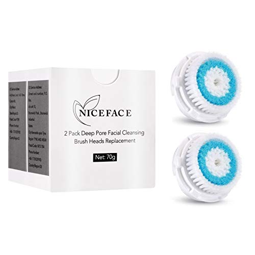 Cabezales de cepillo de limpieza facial para poros profundos de repuesto para Mia 1, Mia2, Mia3 (Aria), perfil inteligente, Alpha Fit, Pro, Plus y sistemas de limpieza de radiación (2 PCS)