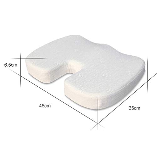 Cabilock Cojín de Asiento Almohada para El Coxis Ciática Dolor de Espalda Inferior Corrector de Postura para Silla de Ruedas de Coche Computadora Y Silla de Escritorio (Cojín de Gel de