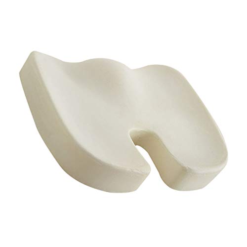 Cabilock Cojín de Asiento Almohada para El Coxis Ciática Dolor de Espalda Inferior Corrector de Postura para Silla de Ruedas de Coche Computadora Y Silla de Escritorio (Cojín de Gel de