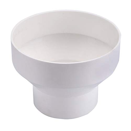 Cabilock Conector Adaptador Reductor Reductor de Conducto Recto Conector de Ventilación de Calefacción de Enfriamiento en Línea Ventilador de Conducto de 200 Mm a 100 Mm