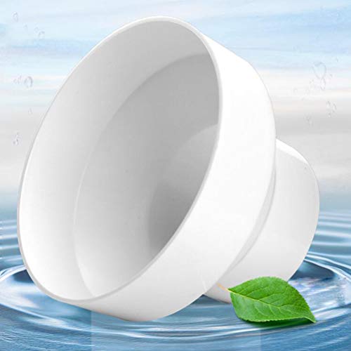 Cabilock Conector Adaptador Reductor Reductor de Conducto Recto Conector de Ventilación de Calefacción de Enfriamiento en Línea Ventilador de Conducto de 200 Mm a 100 Mm