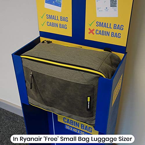 Cabin Max Manhattan Stowaway 40x25x20cm – Maleta de Cabina para Ryanair 40x20x25 Maleta de Viaje Nuevas Regulaciones sobre Equipaje Gratuito en Vuelos de Ryanair (Red Detail)