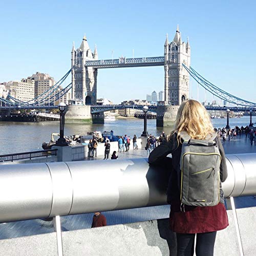 Cabin Max Manhattan Stowaway 40x25x20cm – Maleta de Cabina para Ryanair 40x20x25 Maleta de Viaje Nuevas Regulaciones sobre Equipaje Gratuito en Vuelos de Ryanair (Red Detail)