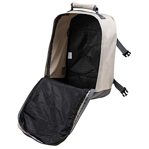 Cabin Max Metz 20L 40x20x25 cm Maleta de Cabina Pequeña Mochila de Viaje Stowaway Ideal para Llevar Debajo del Asiento en Ryanair (Vintage Stone)