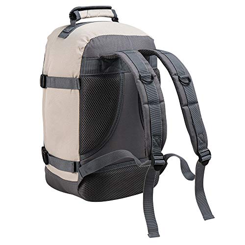 Cabin Max Metz 20L 40x20x25 cm Maleta de Cabina Pequeña Mochila de Viaje Stowaway Ideal para Llevar Debajo del Asiento en Ryanair (Vintage Stone)