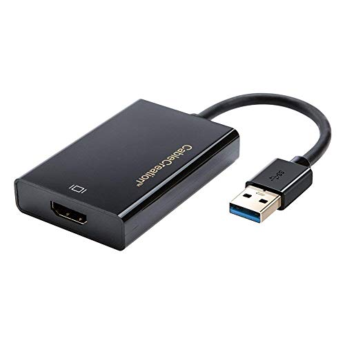 CableCreation Oro Super Speed USB 3.0/2.0 al Adaptador de HDMI para Windows, Mac y Más, Nueva Generación IC chipset, Diseño más Compatible, apoya hasta hasta 2560x1440, Color Negro