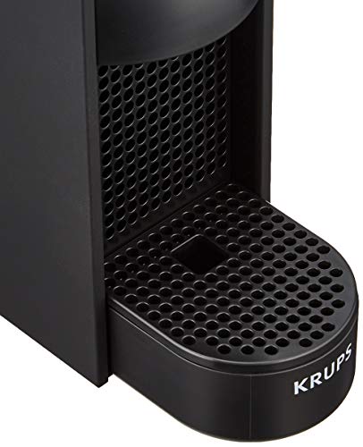 Cafetera de cápsulas Krups ESSENZA MINI color Negro Mate XN110N10 compatible con Nespresso - Ultracompacta, 19 bares de presión, calentamiento rápdio 25 seg, modo ahorro (Incluye pack 14 cápsulas)