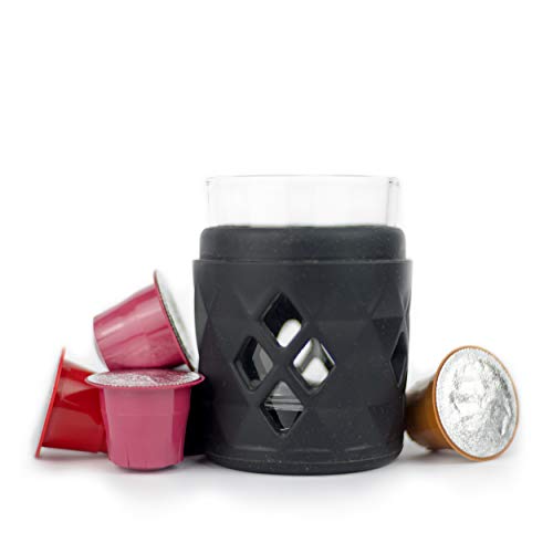 Cafetera portátil espresso, para capsulas compatibles NS y café molido, máquina de café capsulas y café molido, 19 bares de presión manual, ideal para salidas al aire libre, camping o trabajo