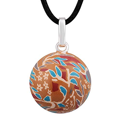 CAISHENY Regalo de Amor romántico Llamador de ángel Feliz Flor de melocotón Sonidos de ángel Campanas de bebé Armonía Bola Bola Colgante Significado Joyería