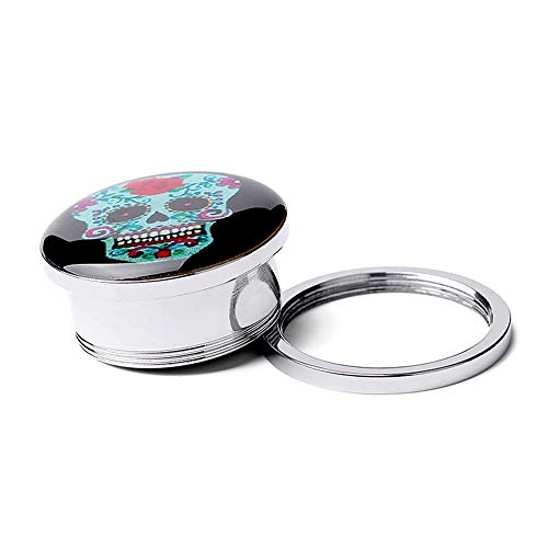 Caishuirong Las camillas del oído Redondo Simple del Acero Inoxidable y la aurícula acupuntura del oído Consejo de Adorno Piercing para Hombre y Mujer (Color : Black, Size : 18MM)