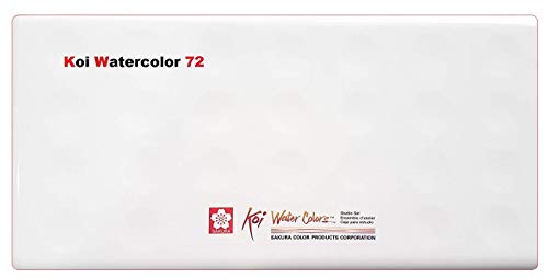 Caja de dibujo con acuarelas de bolsillo, 72 colores variados, acrílico, multicolor, de la marca Sakura Koi