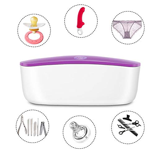 Caja de esterilizador UV, ABS USB profesional de carga Beauty Nail Art Tool Desinfectante UVC, esterilización rápida, para uñas, pinzas, peluquería, spa y cortador Equipo de manicura