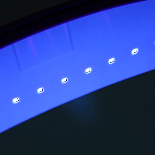 Caja de esterilizador UV, ABS USB profesional de carga Beauty Nail Art Tool Desinfectante UVC, esterilización rápida, para uñas, pinzas, peluquería, spa y cortador Equipo de manicura