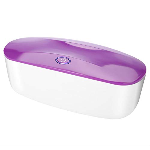Caja de esterilizador UV, ABS USB profesional de carga Beauty Nail Art Tool Desinfectante UVC, esterilización rápida, para uñas, pinzas, peluquería, spa y cortador Equipo de manicura