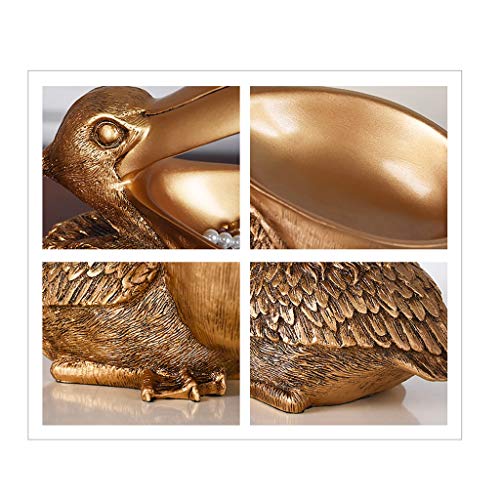 Caja de joyería/Porta Llaves, Porche de Entrada en el gabinete del Zapato Caja de Acabado de Escritorio Caja de Almacenamiento de Objetos pequeños Multiusos en Forma de pájaro Retro Ornamento casero