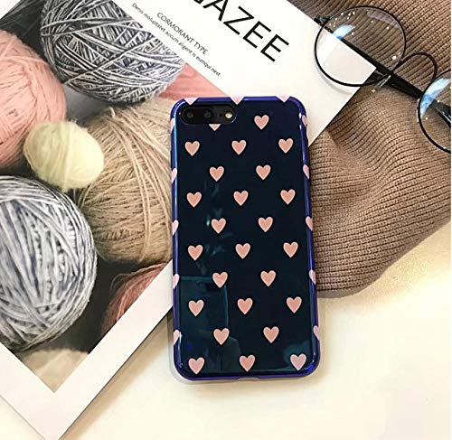 Caja Del Teléfono Móvil,Simple Moda Luz Azul En Forma De Corazón Azul Para For IPhone X,X,Xs Max,Xr Resistentes Al Desgaste Y Anti-Shock Antichoque Teléfono Móvil Caso,For IPhonex/For IPhonexs