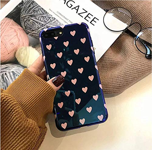 Caja Del Teléfono Móvil,Simple Moda Luz Azul En Forma De Corazón Azul Para For IPhone X,X,Xs Max,Xr Resistentes Al Desgaste Y Anti-Shock Antichoque Teléfono Móvil Caso,For IPhonex/For IPhonexs