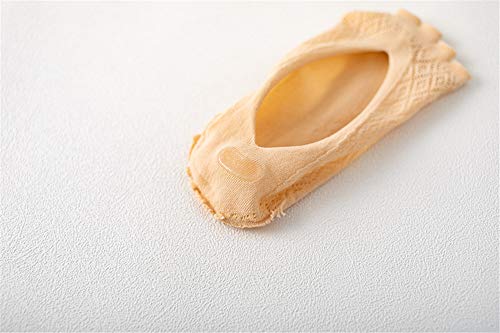 Calcetines Humectantes en Gel Suavizan la Piel de los Pies con para dolor en el talón, regalo Ideal para corredores de Running y ciclismo, escalada, etc (Negro + Desnudo, Calcetines de cinco dedos)