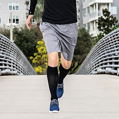 Calcetines/Medias de compresión para Hombres y Mujeres, (2 Pares) Mejor circulación sanguínea, prevenir los coágulos sanguíneos, acelerar la recuperación Best Graduated Athletic Fit para Correr