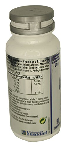 Calcio Magnesio Vitamina D3 Silicio Orgánico - Ynsadiet 90 unidades