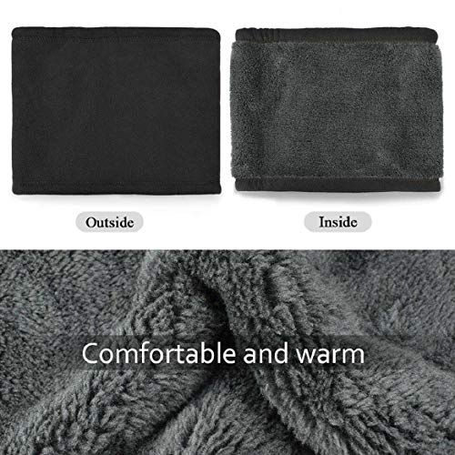 Calentador de Cuello de Forro Polar Tubular Braga Cuello Moto Unisex Bufanda de Cuello antiviento y Multiuso pañuelo Cuello de esquí Ciclismo Senderismo