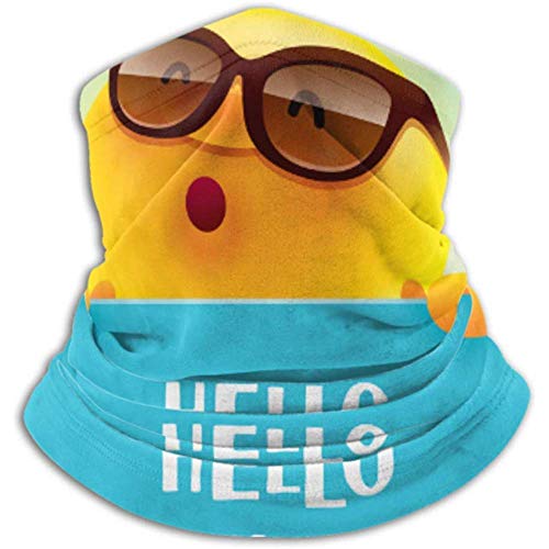 Calentador de Cuello Hello Summer Scarf, una mascarilla Facial Completa o Sombrero, Polaina de Cuello, máscara de esquí con Gorra de Cuello