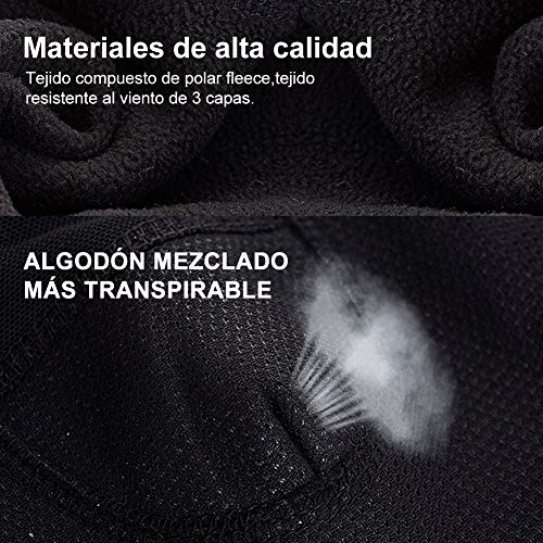 Calentador de Cuello Moto Unisex con Termómetro Pasamontañas Polar Antiviento Respirable Máscara de Esquí para Ciclismo Correr