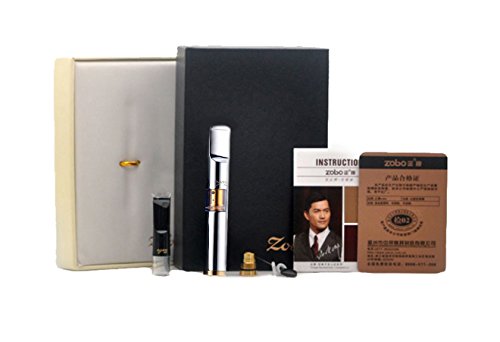 CaLeQi Porta Cigarrillos Metal Multi-Filtrado 3 Pulgadas Reutilizable para Cigarrillos Delgados de 6 mm y Estándar de 8 mm (Plata)